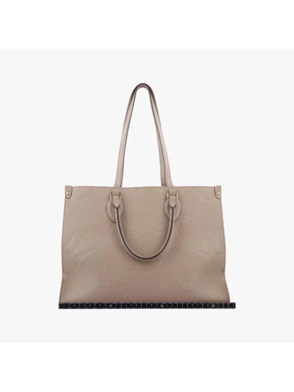 Louis Vuitton On The Go MM Beige Monogram Empreinte Tote